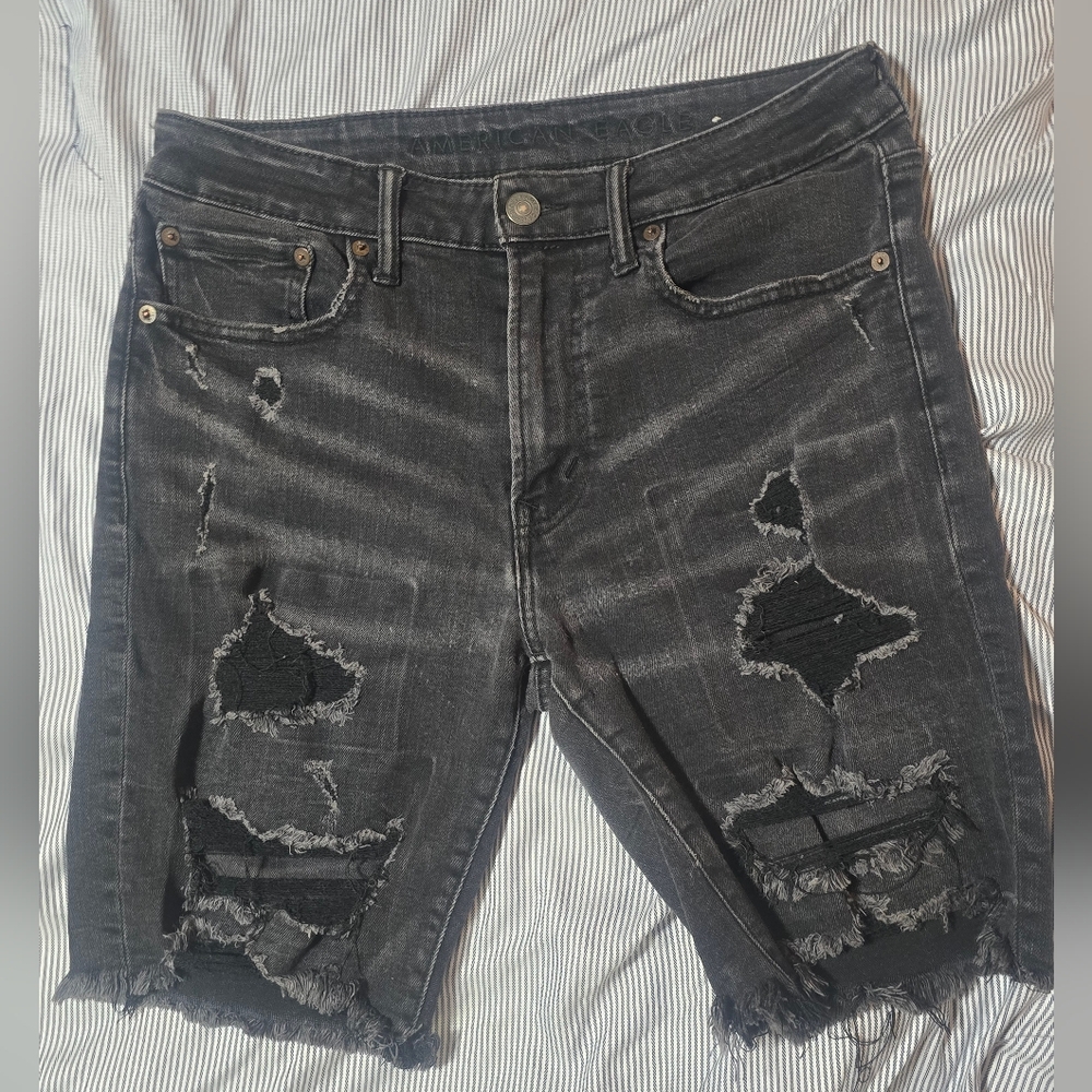 American Eagle Outfitters Next Level Flex Destroyed Shorts